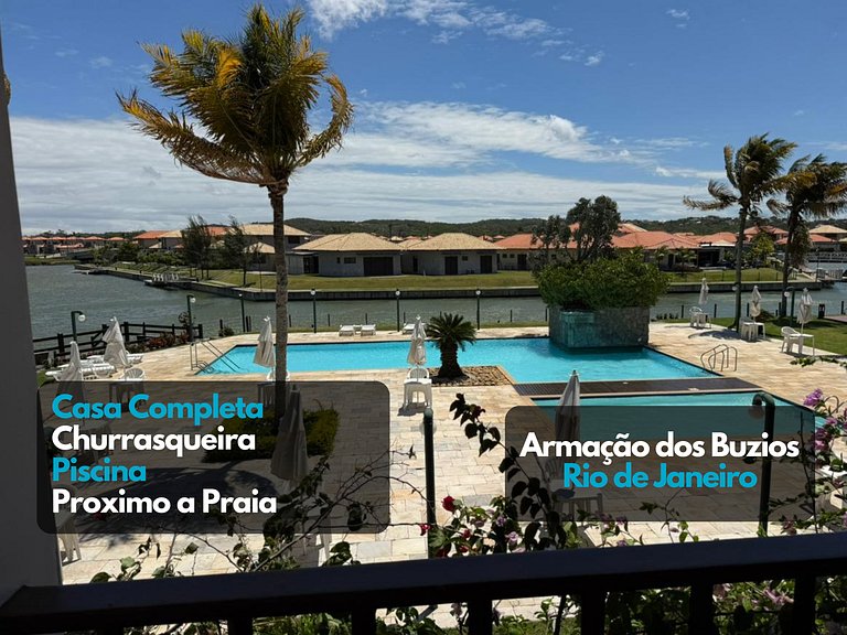Casa na Marina deck piscina restaurante Búzios