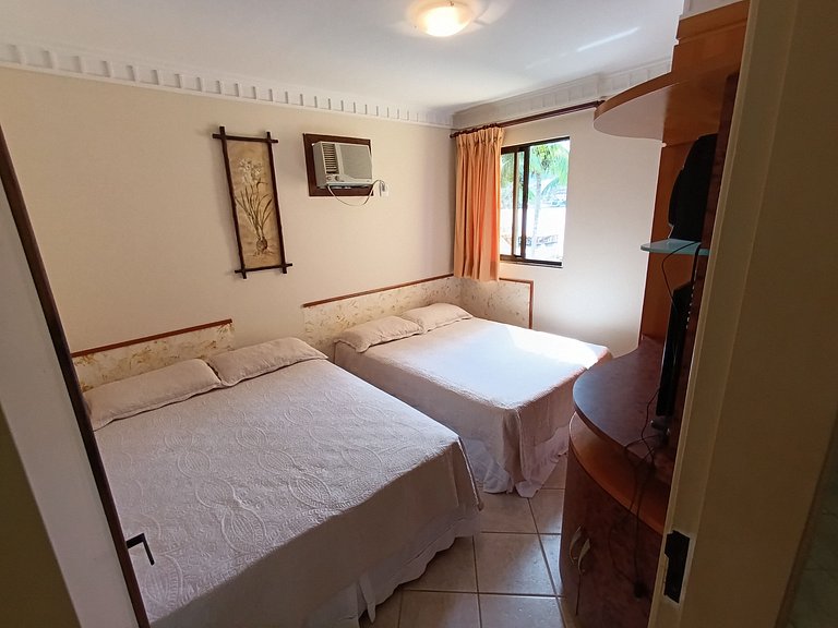 Lindo AP Vista Mar 3qts piscina deck em Angra